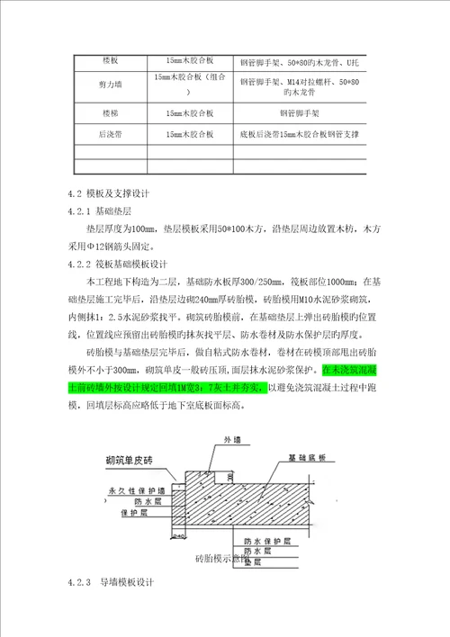 中国铁建泮河嘉苑模板综合施工专题方案