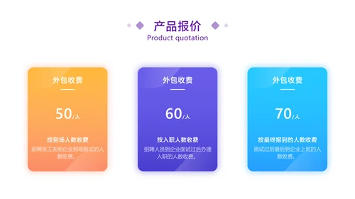 紫色扁平插画风互联网企业服务业务介绍