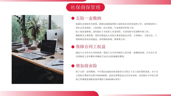 实景商务人事年终总结汇报带内容PPT模板