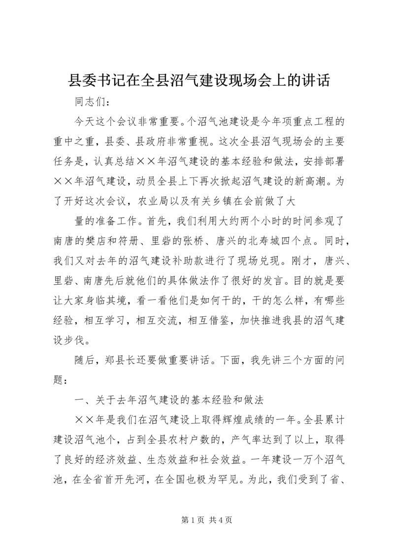 县委书记在全县沼气建设现场会上的讲话 (2).docx