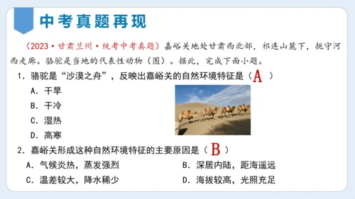 第八章 西北地区单元复习课件(共27张PPT)