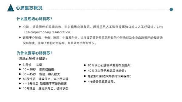 蓝色简约医护人员急救知识课件医疗护理医疗器械通用PPT