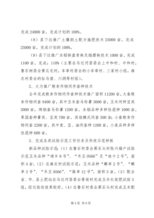 乡镇经济事务服务中心工作总结范文.docx
