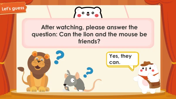Unit 1 The lion and the mouse Period1（课件(共49张PPT)