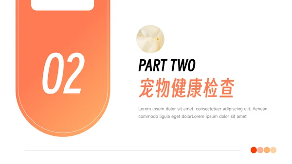 橙色渐变极简风健康护理培训PPT模板
