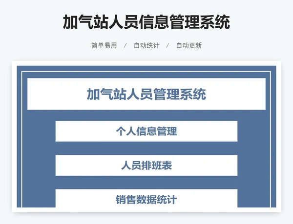 加气站人员信息管理系统