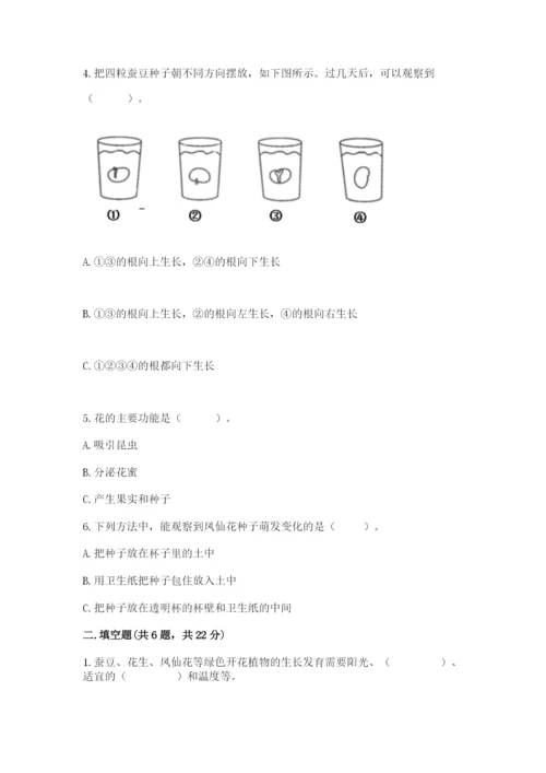 教科版科学四年级下册第一单元《植物的生长变化》测试卷【名师系列】.docx