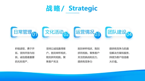 蓝色大气企业公司宣传简介动态PPT模板