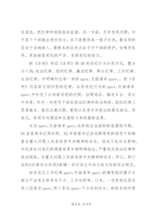 最新党员纪律处分学习心得体会.docx
