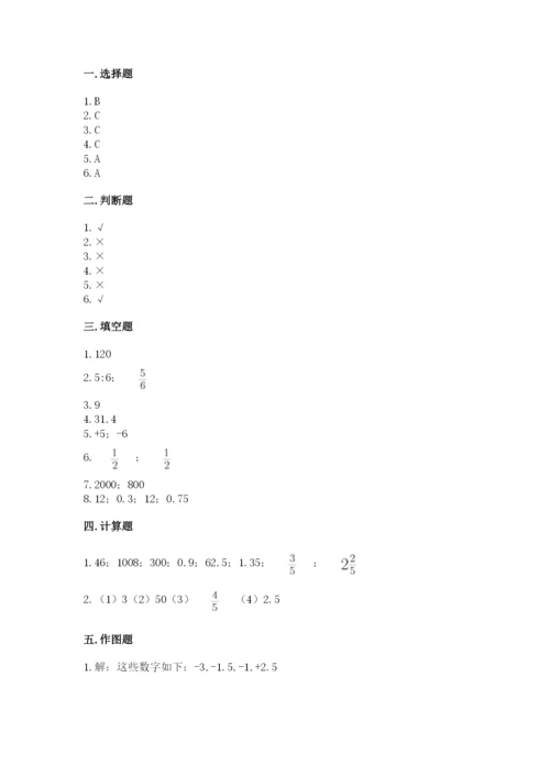 廊坊市固安县六年级下册数学期末测试卷（考点梳理）.docx