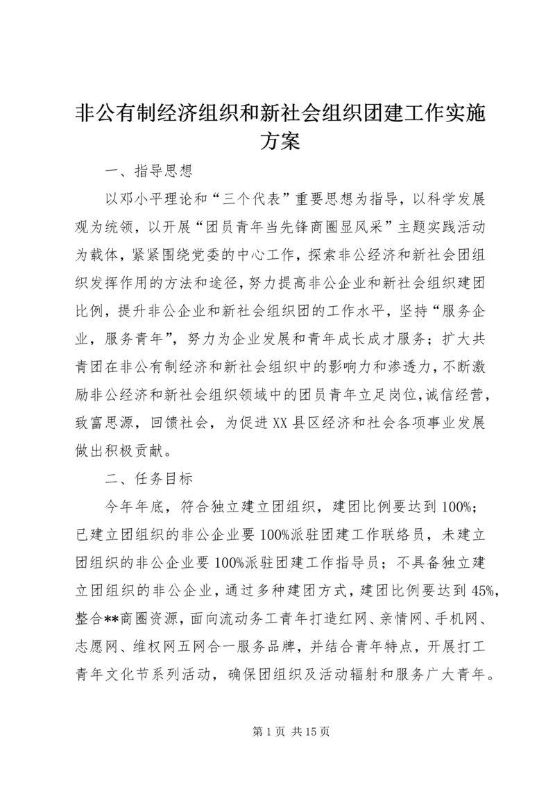 非公有制经济组织和新社会组织团建工作实施方案 (2).docx