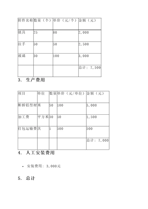 贵州断桥铝合金门窗报价单