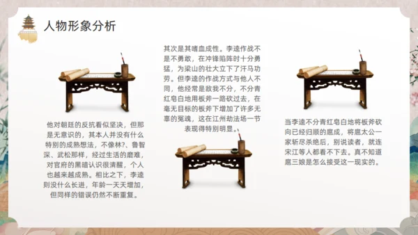 《水浒传》黑旋风李逵通用PPT模板