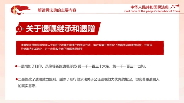 中国首部民法典解读PPT模板