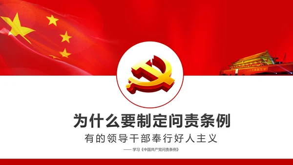 学习贯彻《问责条例》PPT党课