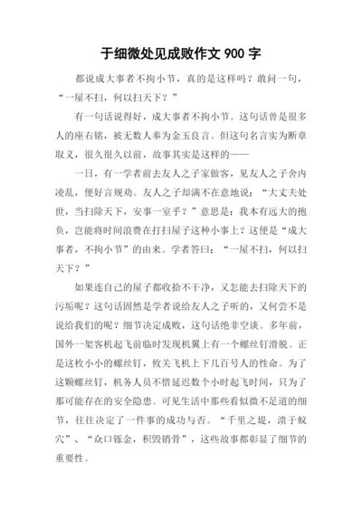 于细微处见成败作文900字.docx