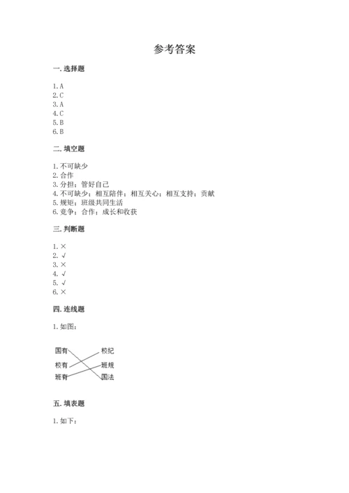部编版四年级上册道德与法治期中测试卷附答案【轻巧夺冠】.docx