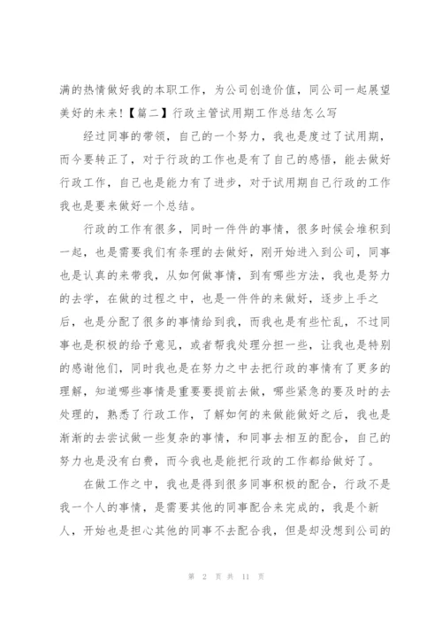 行政主管试用期工作总结怎么写.docx