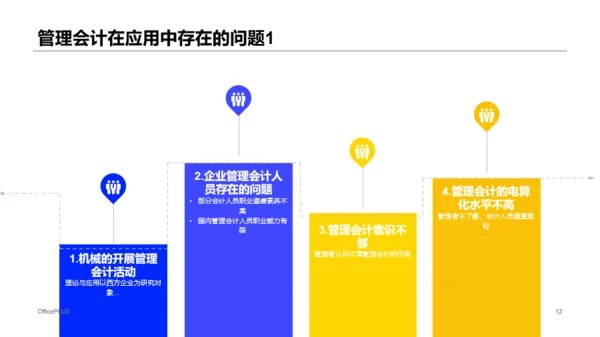 蓝色插画管理会计应用毕业答辩PPT案例