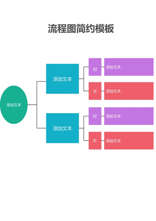 流程图简约模板