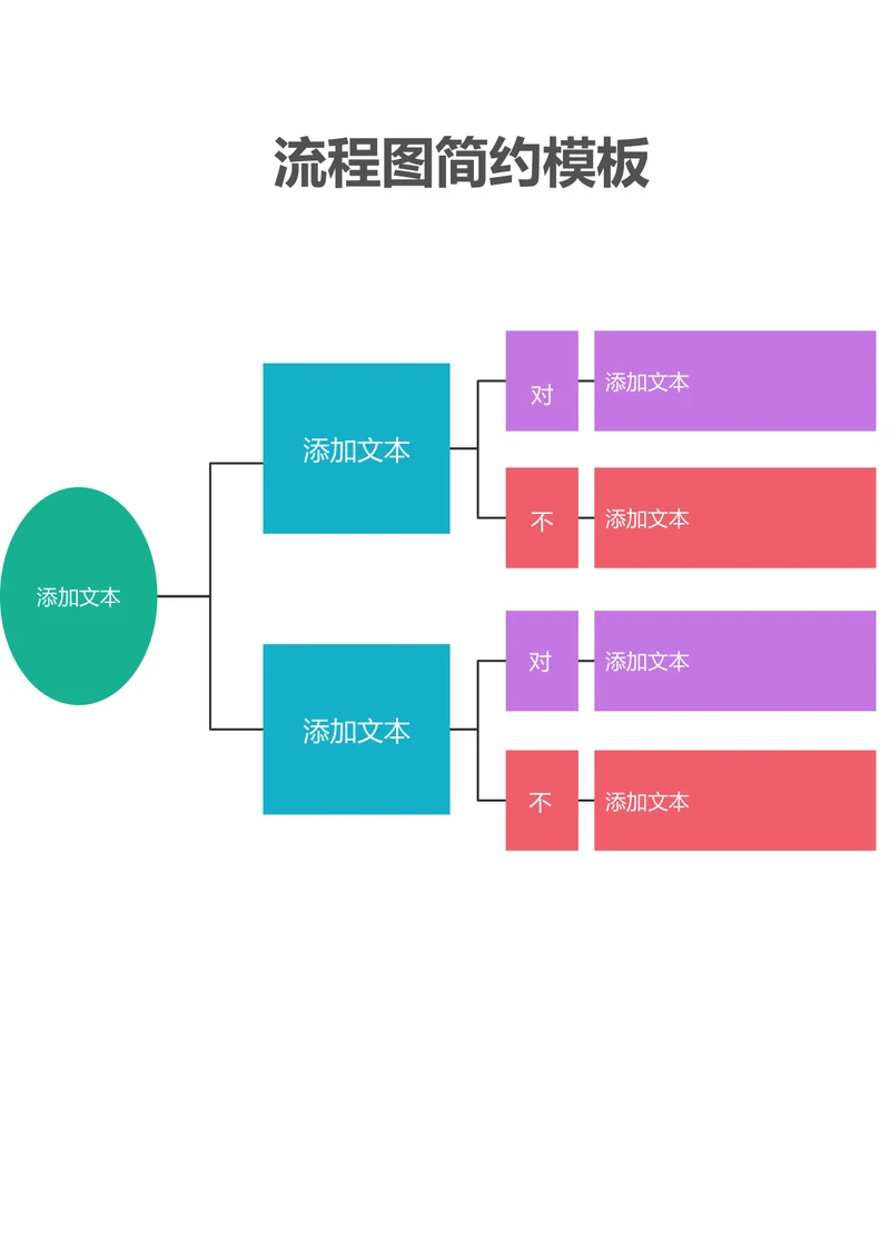 流程图简约模板