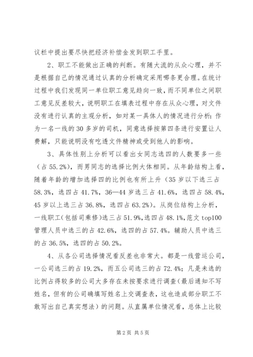企业改制工作职工意向调查统计分析 (7).docx