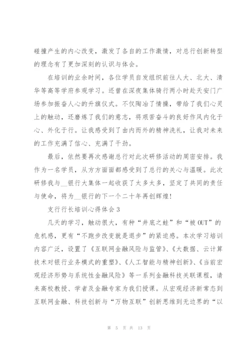 支行行长培训心得体会5篇.docx