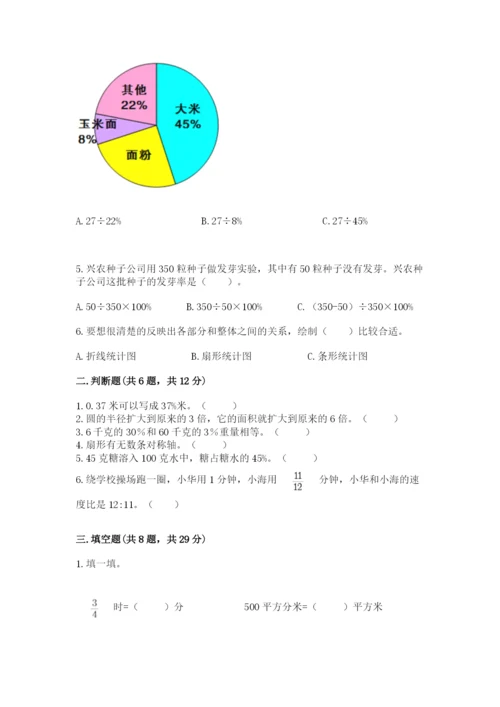 小学六年级数学上册期末考试卷（完整版）word版.docx