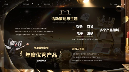 黑金色618商务风宣传策划ppt