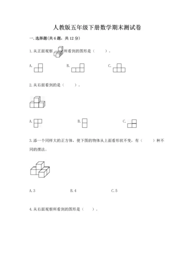 人教版五年级下册数学期末测试卷【满分必刷】.docx