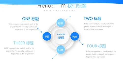 蓝色简约主治医师述职报告动态PPT封含PS