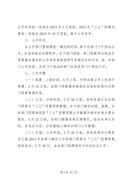 财政局预决算公开工作方案.docx