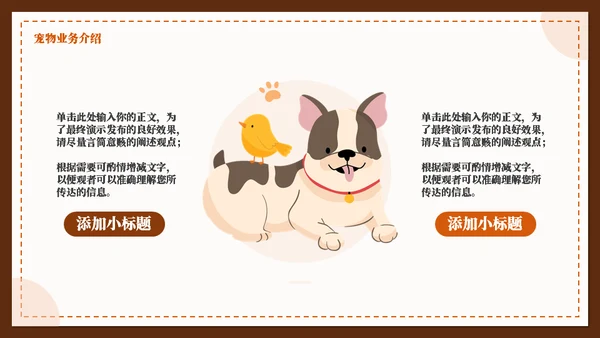 宠物染色宣传推广介绍通用PPT模板