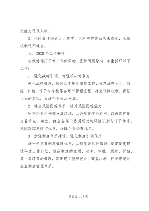 企业发展规划部工作总结.docx