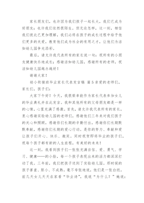 幼小衔接班毕业家长代表发言稿.docx