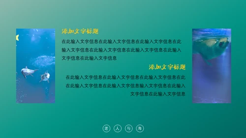 绿色海洋生物海洋资源通用PPT模板