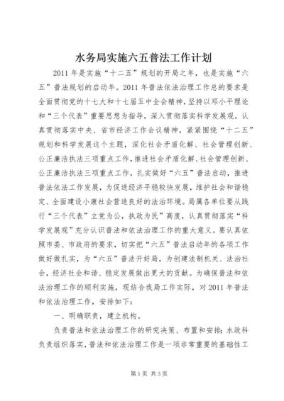 水务局实施六五普法工作计划.docx