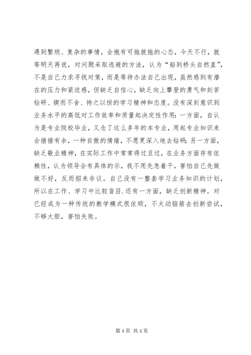 学校领导班子集体及班子成员、党员个人的意见 (6).docx