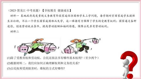 第二单元 理解权利义务【期末串讲课件】(共27张PPT)