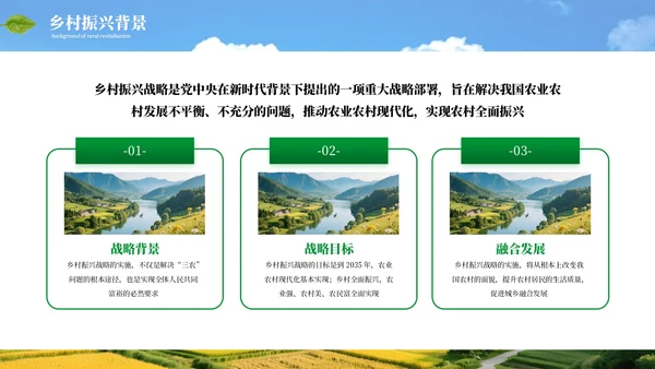 绿色商务农业发展乡村振兴通用PPT模板