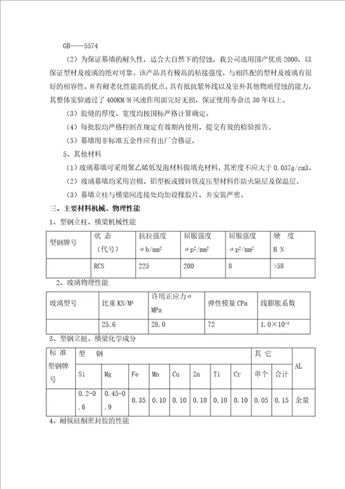 玻璃幕墙施工组织设计方案