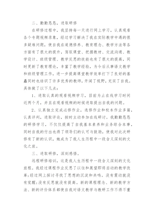 教师网络研修培训的心得体会.docx