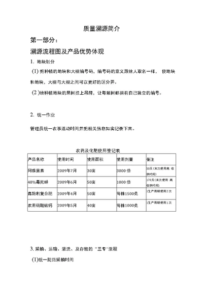 质量溯源简介