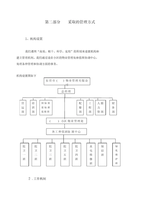 物业管理服务方案