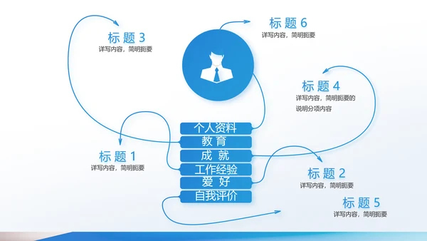 蓝色大气企业公司招聘工作招聘商务动态PPT模板