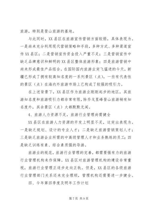 叶城旅游业工作情况汇报.docx