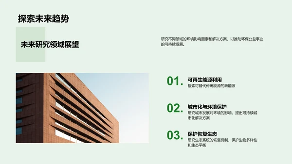 环保研究：走向绿色未来
