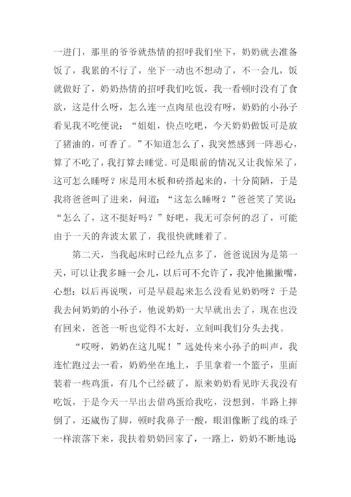 奶奶的爱作文1200字.docx