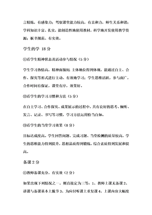 推门听课制度实施方案