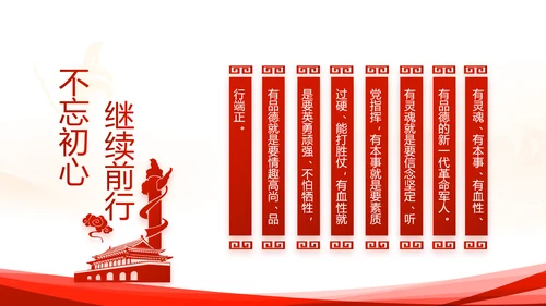 红色大气公安警察派出所动态PPT